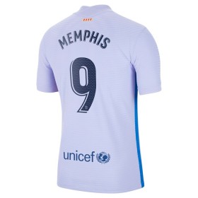 Maillot de Foot Barcelone Memphis Depay 9 Exterieur 2021-2022